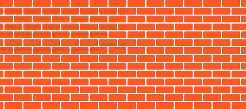 Seamless pattern of the abstract red brick wall vector