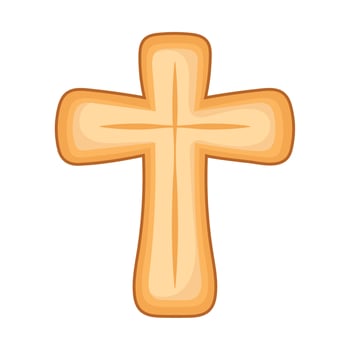 sacred golden cross vector