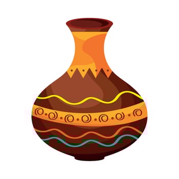 african culture jar vector