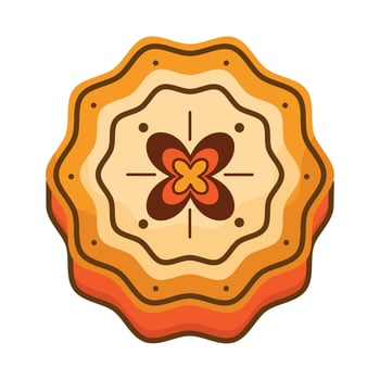 mid autumn cake vector