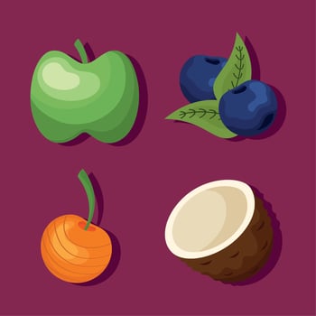 super foods designs vector
