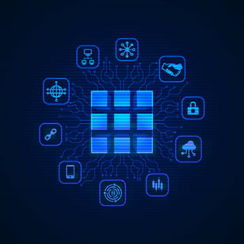 block chain element vector