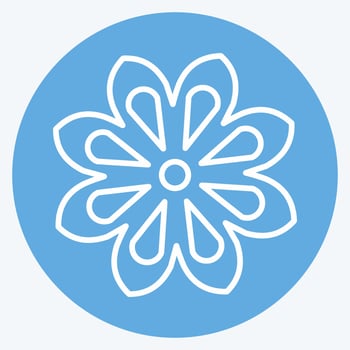 Icon Star Anise. suitable for Nuts symbol. blue eyes style. simple design editable. design template vector. simple illustration vector