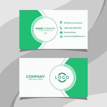 Business card template. Fit for your personal identity vector