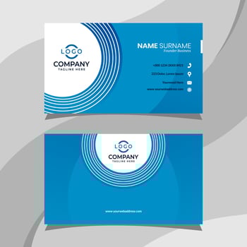 Business card template. Fit for your personal identity vector
