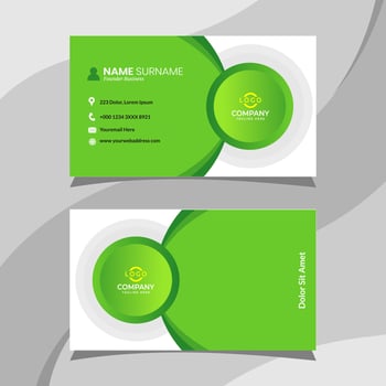 Business card template. Fit for your personal identity vector