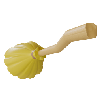 witch broom Render 3D Illustration Halloween Decoration png