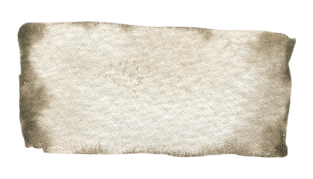 Old paper banner watercolor hand paint png