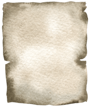 Old paper banner watercolor hand paint png