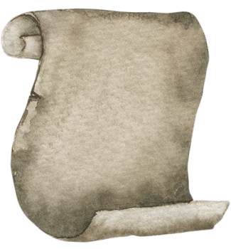 Old paper banner watercolor hand paint png