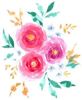 Flower Bouquet watercolor wedding flower png