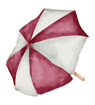 summer watercolor element png