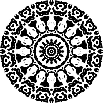 Abstract mandala pattern with circle shape vector