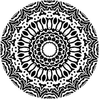 Abstract mandala pattern with circle shape vector
