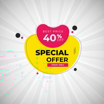 Special Offer Banner Design vector