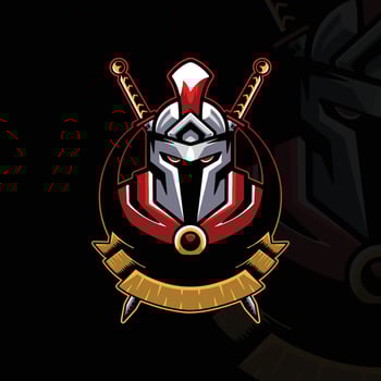 spartan army logo character vector