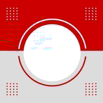 red and white post template for Indonesian independence day vector
