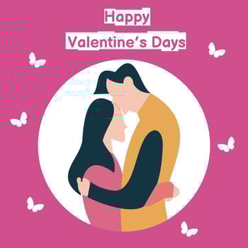 illustration vector graphic of a couple is hugging while kissing his forehead, perfect for religion, culture, holiday, valentine, greeting card, etc.