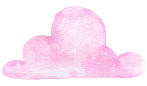 Cloud watercolor hand paint png