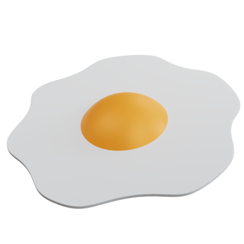 3d rendering egg isolated png