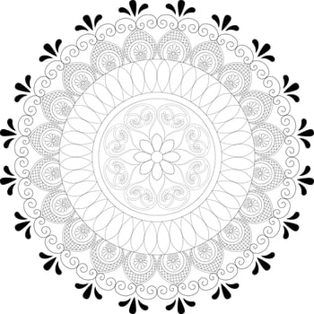Mandala coloring pages vector