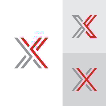 X Logo Design and template. Creative X icon initials based Letters in vector. vector