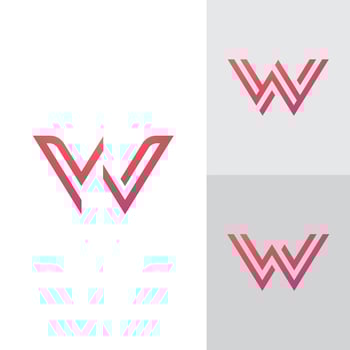 W Logo Design and template. Creative W icon initials based Letters in vector. vector