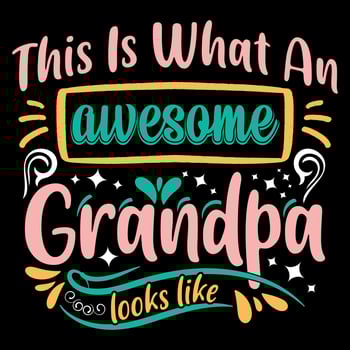 Grandparents day t shirt design, typography element, typographic lettering quote vector
