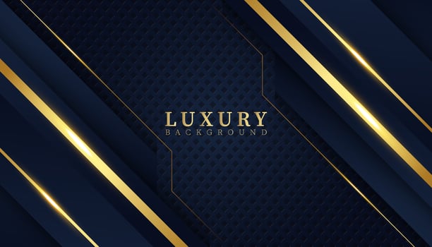 Abstract modern overlap dark blue luxury background vector