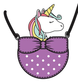 horsey on my bag vector