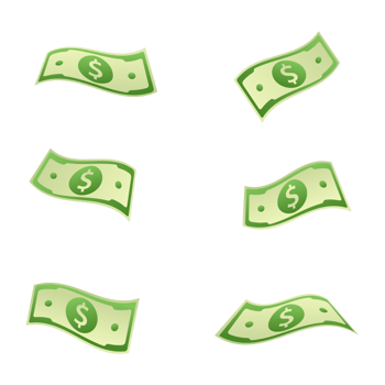Banknote, bank and note, money and bank. png