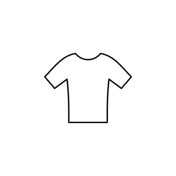 Shirt, Fashion, Polo, Clothes Thin Line Icon Vector Illustration Logo Template. Suitable For Many Purposes.