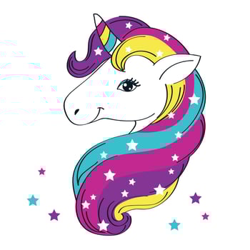 a unicorn magic vector
