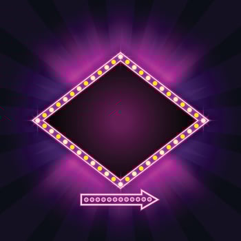 Cinema Retro with Sparking Color vector