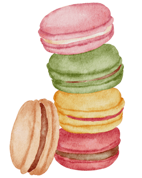 Dessert watercolor cartoon cute png