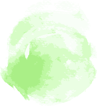 Green Watercolor brush stroke png