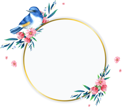 Flower wreath watercolor hand paint png