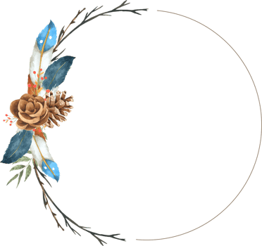 Flower wreath watercolor hand paint png