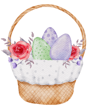 Easter cartoon watercolor png