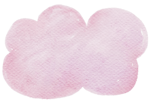 Cloud watercolor hand paint png