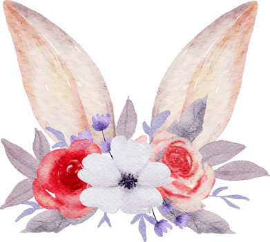 Easter cartoon watercolor png