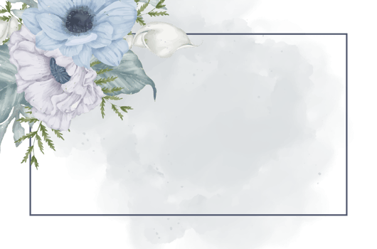 Flower wreath watercolor hand paint png