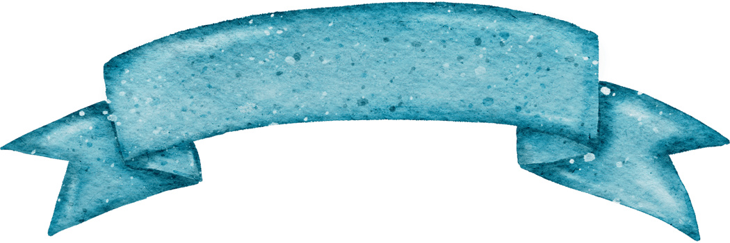 Ribbon banner watercolor png
