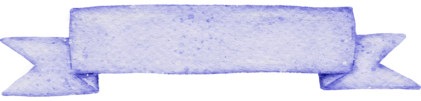 Ribbon banner watercolor png