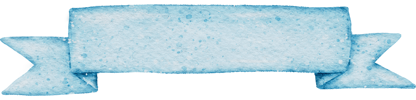 Ribbon banner watercolor png
