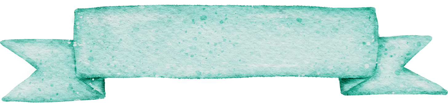 Ribbon banner watercolor png