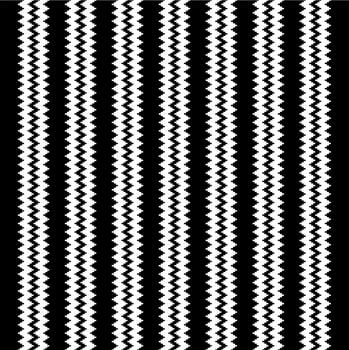Seamless Zig Zag Motifs Pattern. Contemporary Decoration for Interior, Exterior, Carpet, Textile, Garment, Cloth, Silk, Tile, Plastic, Paper, Wrapping, Wallpaper, Background, Ect. Vector