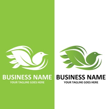 Simple hummingbird symbol vector logo