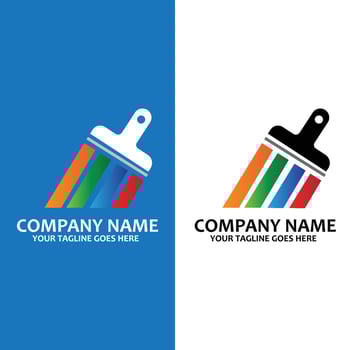 Paint Logo Template vector icon