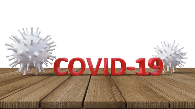3d rendering of simple covid-19 virus model png